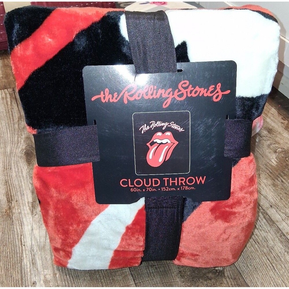 NEW! The Rolling Stones Cloud Throw Blanket, 60"x70"